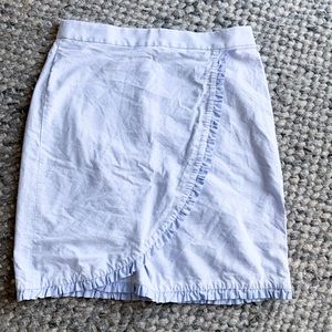 J. Crew Oxford Ruffle Pencil Skirt 8